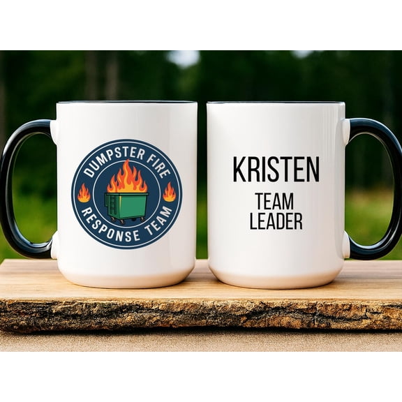 Personalized Dumpster Fire Response Team Mug Team Gifts For Employees Team Appreciation Gi