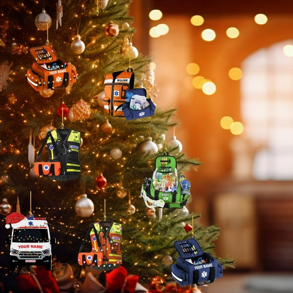Personalized EMS EMT Paramedic Christmas Ornament 2025, Custom EMS, EMT Uniforms Ornament, Paramedic Ornament Gifts for Doctor Surgery Medical Ornaments, Paramedic Decorations Xmas (ON258) - 3451