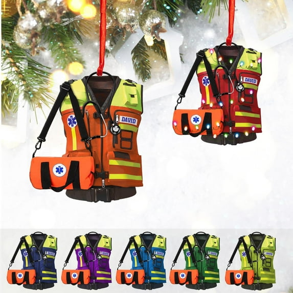 Personalized EMS EMT Paramedic Christmas Ornament 2025, Custom EMS, EMT Uniforms Ornament, Paramedic Ornament Gifts for Doctor Surgery Medical Ornaments, Paramedic Decorations Xmas (ON255) - 3450
