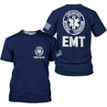 thumbnail image 1 of Personalized EMT Hoodie EMS Sweatshirt Custom EMS Zip Hoodie Paramedic Uniform Emergency Medical Technician Shirts (T-shirt, 4XL), 1 of 7