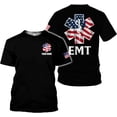 thumbnail image 1 of Personalized EMT Shirt, EMS Shirt, Customized EMS Shirts,EMT Paramedic Uniform Emergency Medical Technician Shirts (Black, L), 1 of 8