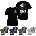 thumbnail image 1 of Personalized EMT Shirt, EMS Shirt, Customized EMS Shirts,EMT Paramedic Uniform Emergency Medical Technician Shirts (Black, S), 1 of 8