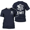 thumbnail image 1 of Personalized EMT Shirt, EMS Shirt, Customized EMS Shirts,EMT Paramedic Uniform Emergency Medical Technician Shirts (Navy, S), 1 of 8