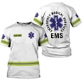 thumbnail image 1 of Personalized EMT Shirt, EMS Shirt, Customized EMS Shirts,EMT Paramedic Uniform Emergency Medical Technician Shirts (S), 1 of 5