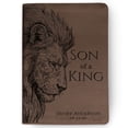 thumbnail image 1 of Personalized ESV Journaling Bible for Men, Son of a King Lion Engraved Design, Custom Name Holy Bible – Christian Baptism & Faith Gift, 1 of 9