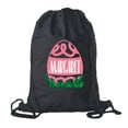 thumbnail image 1 of Personalized Easter Basket Bags, Cotton Drawstring Backpacks Custom Easter Bags - Swirly Egg, 1 of 2