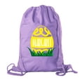 thumbnail image 1 of Personalized Easter Basket Bags, Cotton Drawstring Backpacks Custom Easter Bags - Swirly Egg, 1 of 2