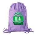 thumbnail image 1 of Personalized Easter Basket Bags, Cotton Drawstring Backpacks Custom Easter Bags - Wavy Lines Egg, 1 of 2