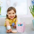 thumbnail image 1 of Personalized Easter Basket for Toddler,Woven Baby Easter Gifts basket with Handle,Empty Bunny Egg Basket for Girls Boys Kids,Baby Basket for Nursery,Baby Shower Baskets,Small Cute Animal Baskets, 1 of 9