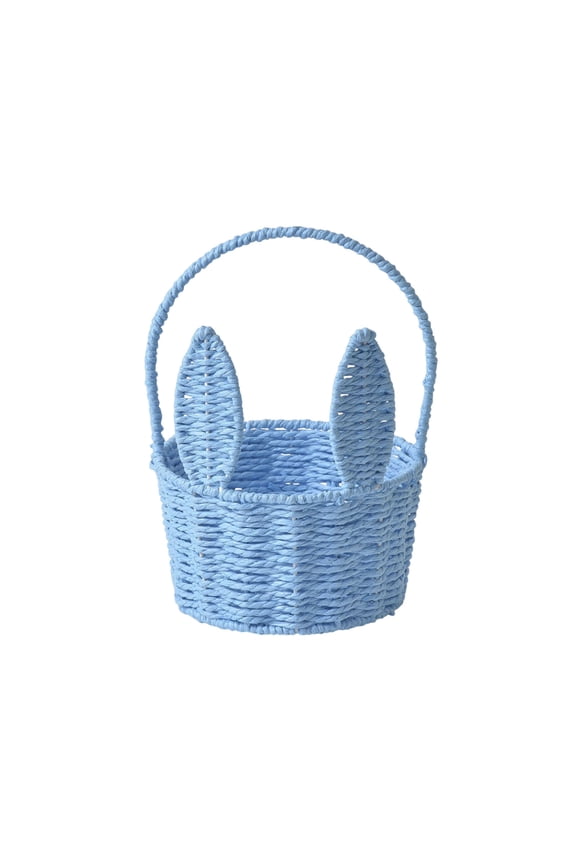 Personalized Easter Basket for Toddler,Woven Baby Easter Gifts basket with Handle,Empty Bunny Egg Basket for Girls Boys Kids,Baby Basket for Nursery,Baby Shower Baskets,Small Cute Animal Baskets