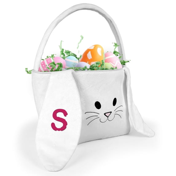 Personalized Easter Bunny Basket With Initial