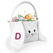 Personalized Easter Bunny Basket With Initial