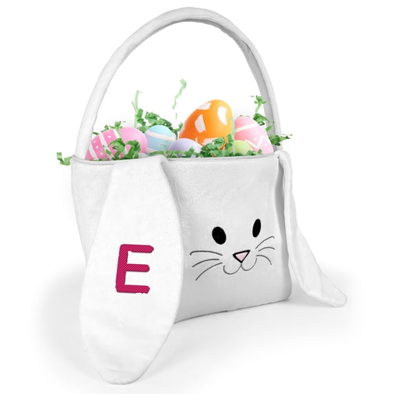 Personalized Easter Bunny Basket With Initial