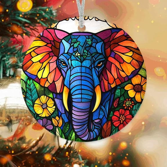 Personalized Elephant Tree Ornaments, Elephant Xmas Gifts Ideas, Elephant Christmas Dcor, Xmas Decorations 6mKlEe