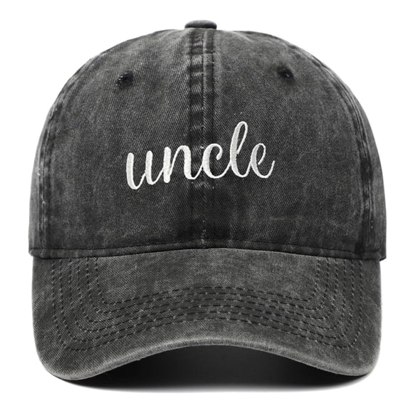 Personalized Embroidered Baseball Cap for Family, Uncle Auntie Mr Mrs Hubby Wifey Title Hat, Custom Dad Hat for Gifts, Family Reunion, and Daily Casual Wear Uncle