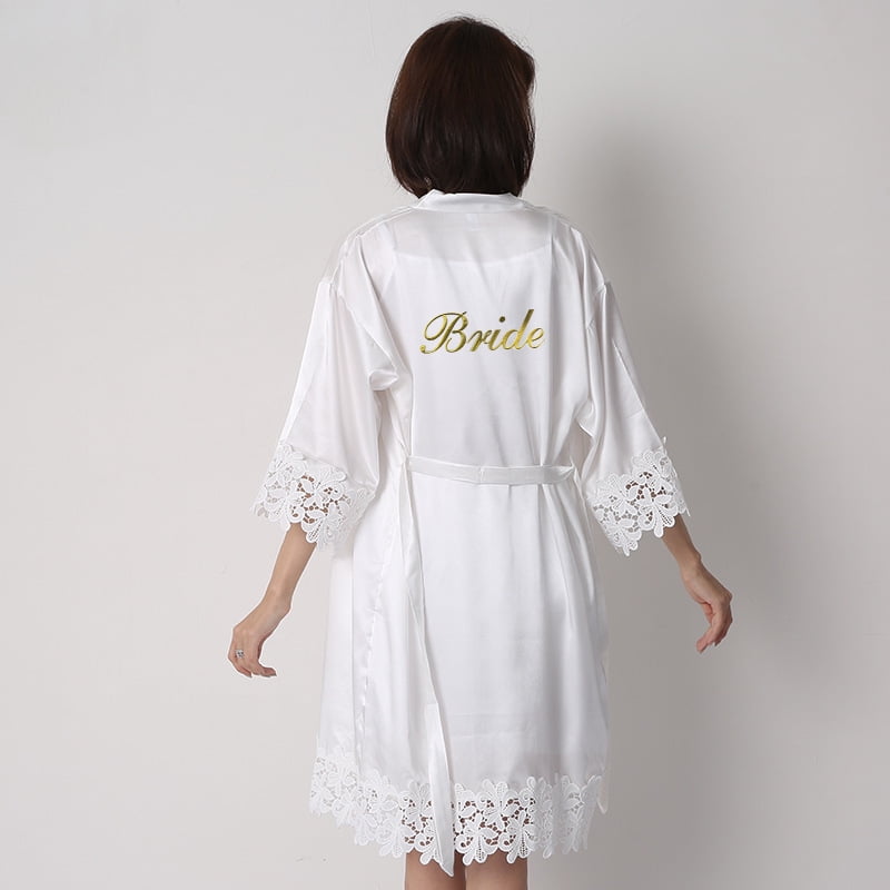 Personalized Embroidered Bride Bridesmaid Robe Getting Ready Outfits ...