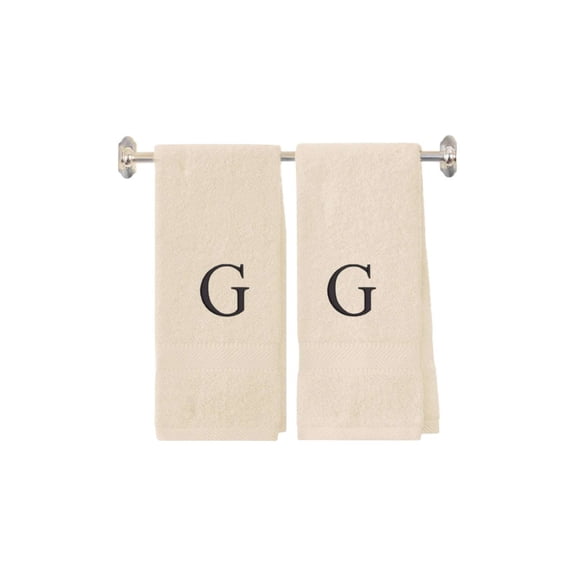 Personalized Embroidered Monogram Terry Cotton Bath Towel Set Gift 2 Pc-G