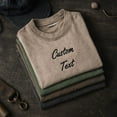 thumbnail image 1 of Personalized Embroidered Text Shirt, Custom Front Text T-shirts, Custom Bachelorette Tee,Suitable for birthday, wedding, Embroidered Tee, 1 of 10