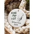 thumbnail image 1 of Personalized Engaged Gift for Couple Custom Christmas Ornament Engagement Gift for Bride Ornament Couples Gift with Personalized Names, 1 of 3