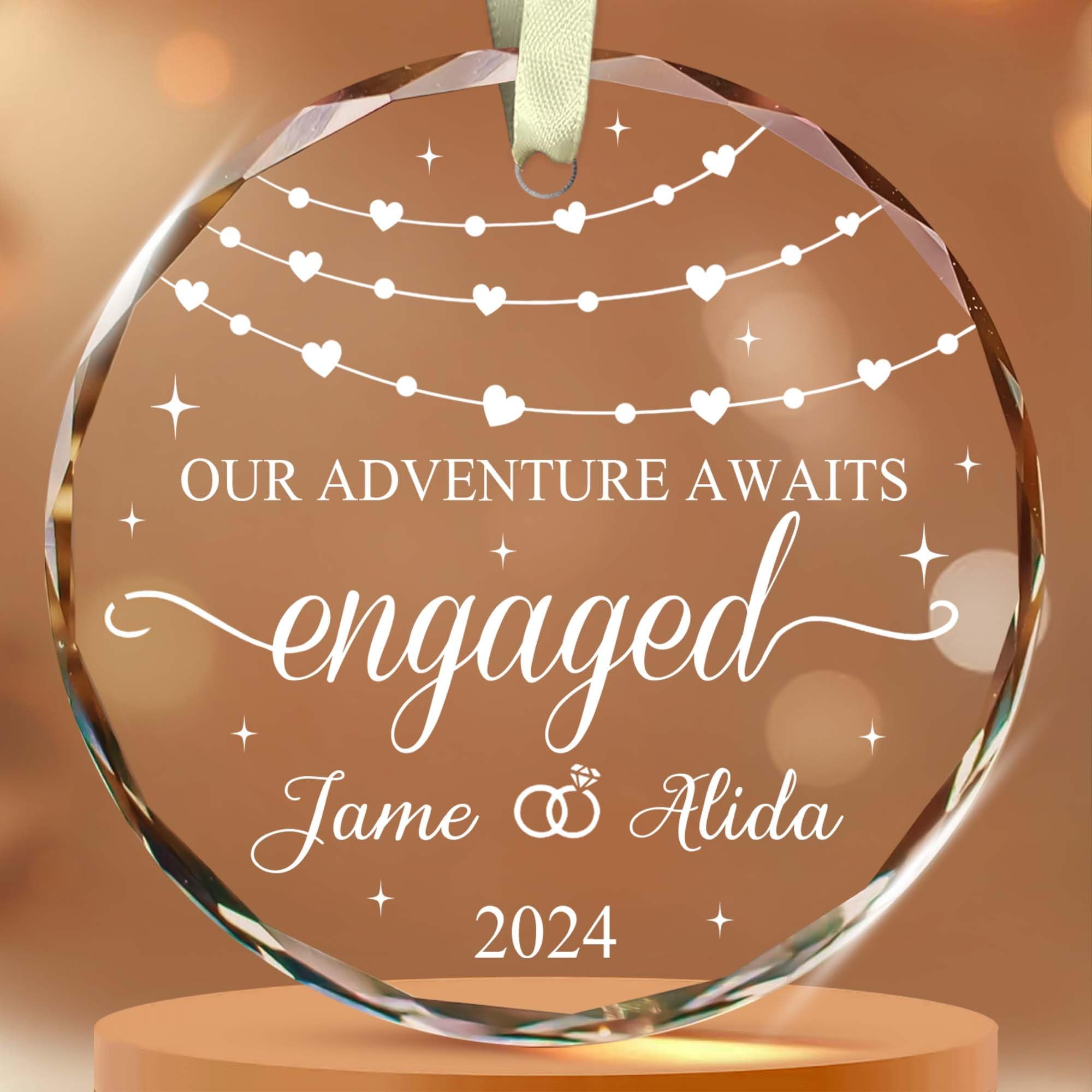 Personalized Engagement Gifts for Couple Our Adventure Awaits Engaged — free download