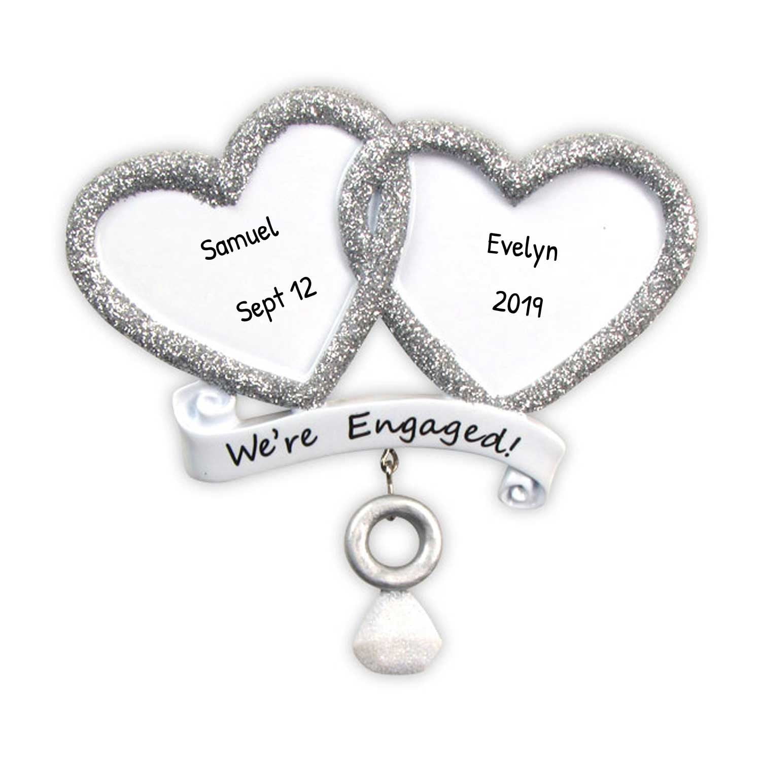 Personalized Engagement Ornament Engaged Christmas Ornament 2024 We