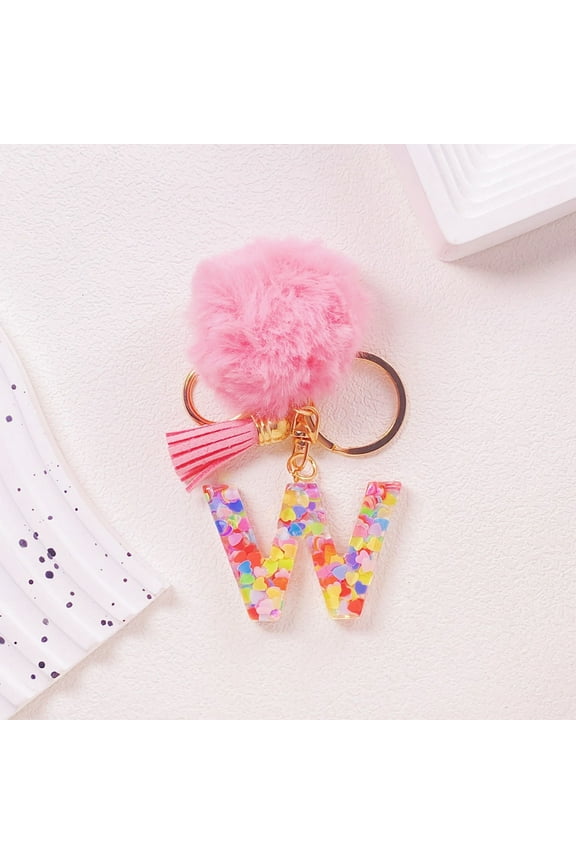 Personalized English Letter Keychain Pendant - 26 Alphabet Letters Choice, Cute Style Durable Travel Accessory for Keys or Bags, Ideal Gift for Birthdays Graduation