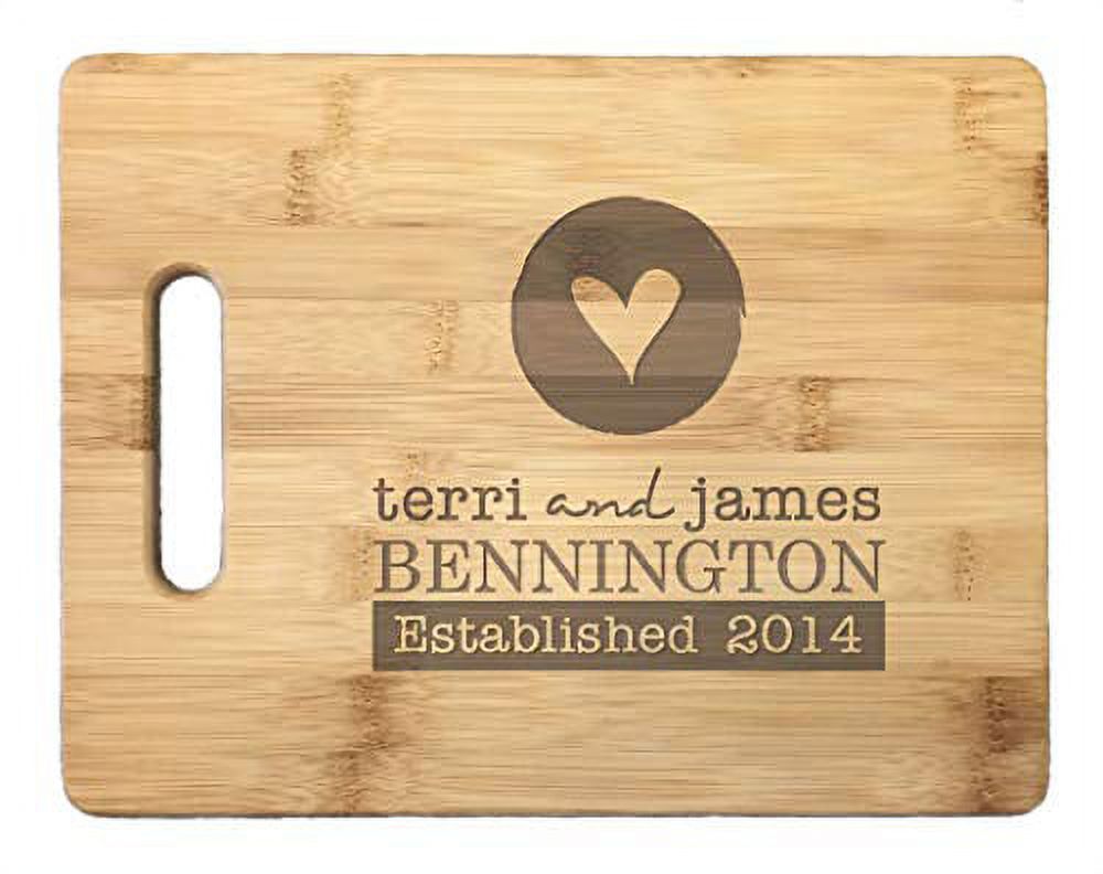 Personalized Engraved Bamboo Cutting Boards, 10 x 14'', Bennington