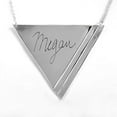 thumbnail image 1 of Personalized Engraved Handmade Triangle Name Necklace, 1 of 7