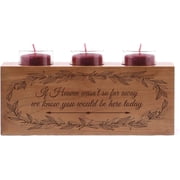 Personalized Engraved Memorial Votive Candle Holder 10x4x4 If Heaven Wasnt So Far Beravement Gift for Loss of Parents, Father, Mother Sympathy Condolence Keepsake Remembrance  If Heaven So Far Away