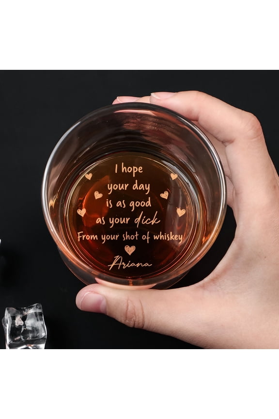 Personalized Engraved Whiskey Glass - Custom Name Old Fashioned Glass - Ideal Gift for Bourbon Lovers - Father's Day, Birthday, or Wedding Present - Premium Engraved Glassware for Men