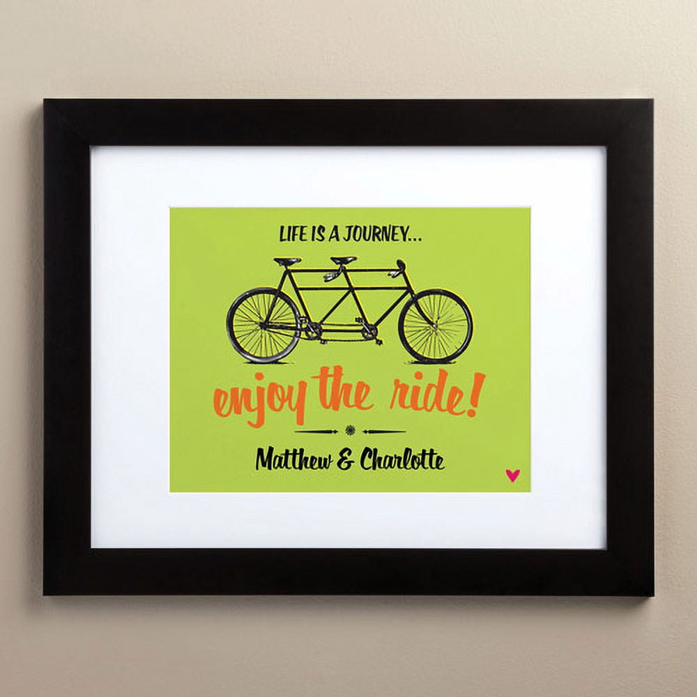 Personalized Enjoy The Ride 11" x 14" Framed Print