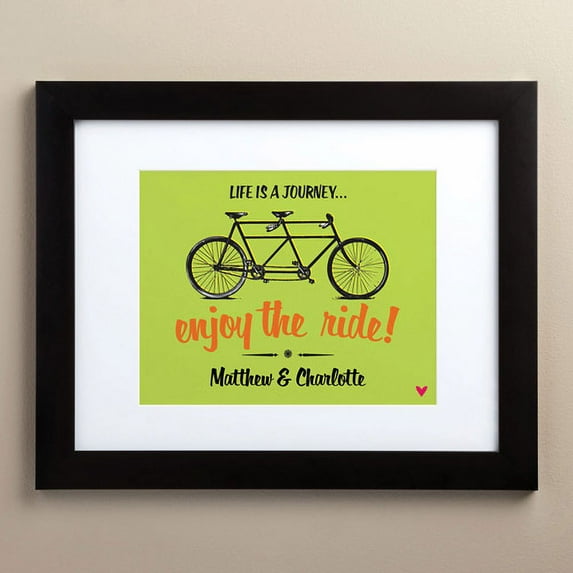 Personalized Enjoy The Ride 11" x 14" Framed Print