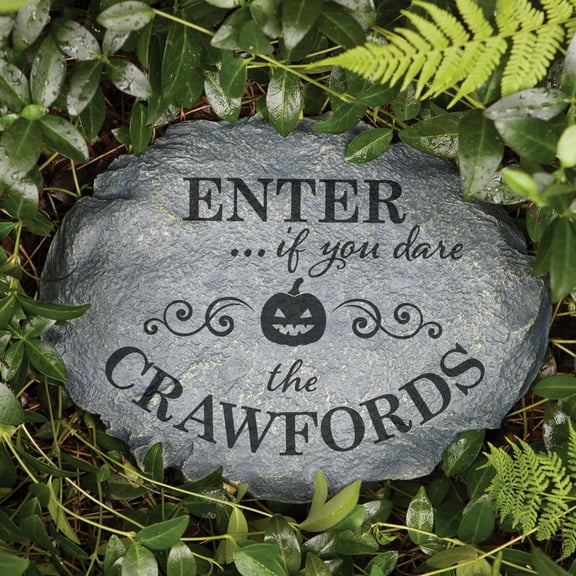 Personalized Enter If You Dare Halloween Garden Stone