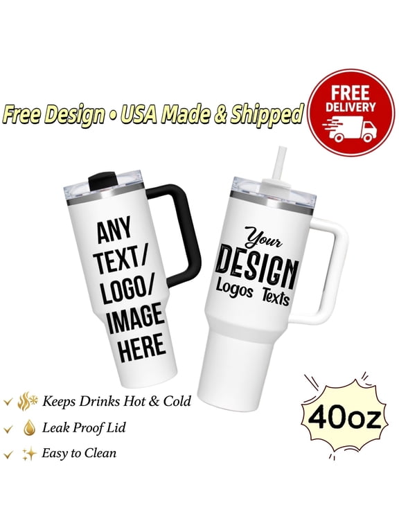 Personalized Everyday Custom Drink Cup Photo Text Daily Gift