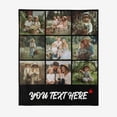 thumbnail image 1 of Personalized Face Christmas Tree Fleece Blanket,Custom Family Gift, 1 of 4