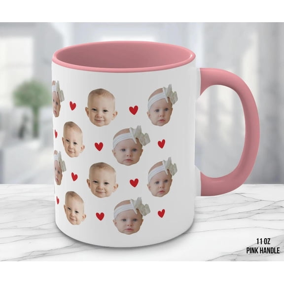 Personalized Face Coffee, Kids, Dogs, Cat, Custom Photo, Mothers Day Gift, AURORAVALLEY, 11oz-15oz Mug