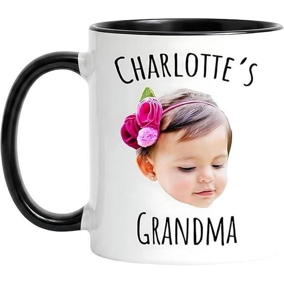 Personalized Face Photo, Custom Kids Picture Coffee Cup For Mom Dad Grandma, AURORAVALLEY, 11oz-15oz Mug