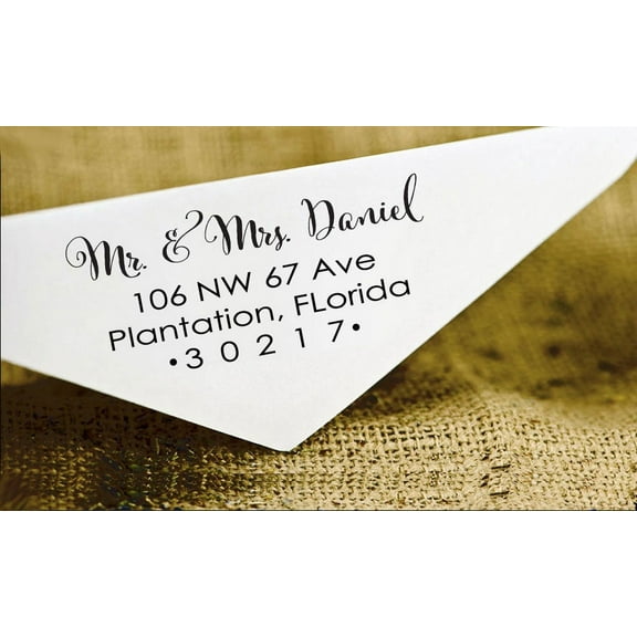 Personalized Family Address Stamp Custom Return Address Self Inking Rubber Stamp