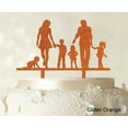 thumbnail image 1 of "Personalized Family Cake Topper Custom Silhouette Wedding Cake Topper Cake Decorations Option Available 6""-7"" Inches Wide", 1 of 1