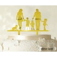 thumbnail image 1 of "Personalized Family Cake Topper Custom Silhouette Wedding Cake Topper Cake Decorations Option Available 6""-7"" Inches Wide", 1 of 1