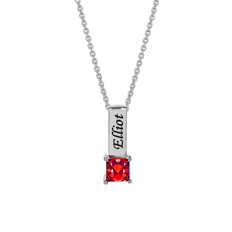 Family birthstone cheap necklace walmart