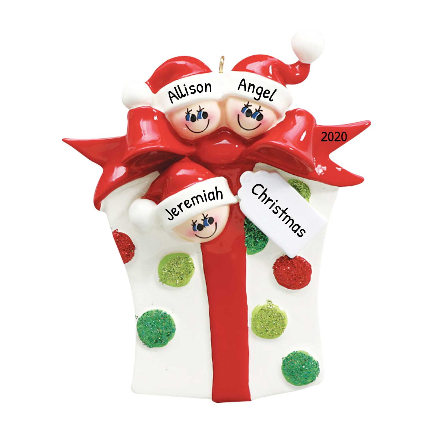 Personalized Family Christmas Ornament 2023 Family Ornament 2023 Family of 3 Present