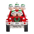 thumbnail image 1 of Personalized Family Christmas Ornament 2024 Travel with SUV Family of 5 Ornament for Christmas Tree, 1 of 10
