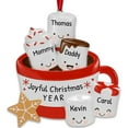 thumbnail image 1 of Personalized Family Christmas Ornament - Customized Marshmallow Ornament Family of 5 Christmas Ornament 2024 Smores Family of 5 Ornament Custom Ornaments Marshmallow Family Ornament for Christmas Tree, 1 of 9