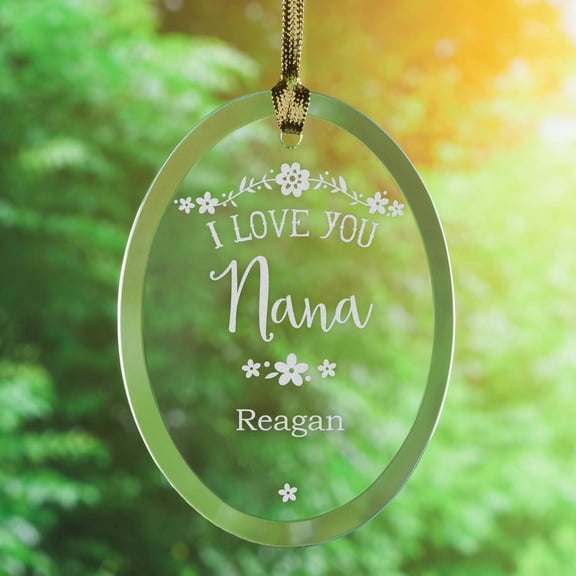 Personalized Family Glass Sun Catcher