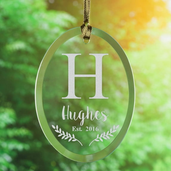 Personalized Family Glass Sun Catcher