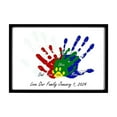 thumbnail image 1 of Personalized Family Handprint Art Print Customizable Wall Decor with Names Date and Framed Canvas for Home Living Room, 1 of 2