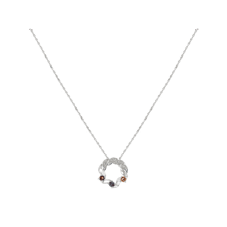 Personalized Family Jewelry Alder 3 Genuine Birthstone Pendant in Sterling Silver