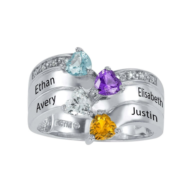 Personalized Family Jewelry Birthstone Sorrel Mother's Ring in