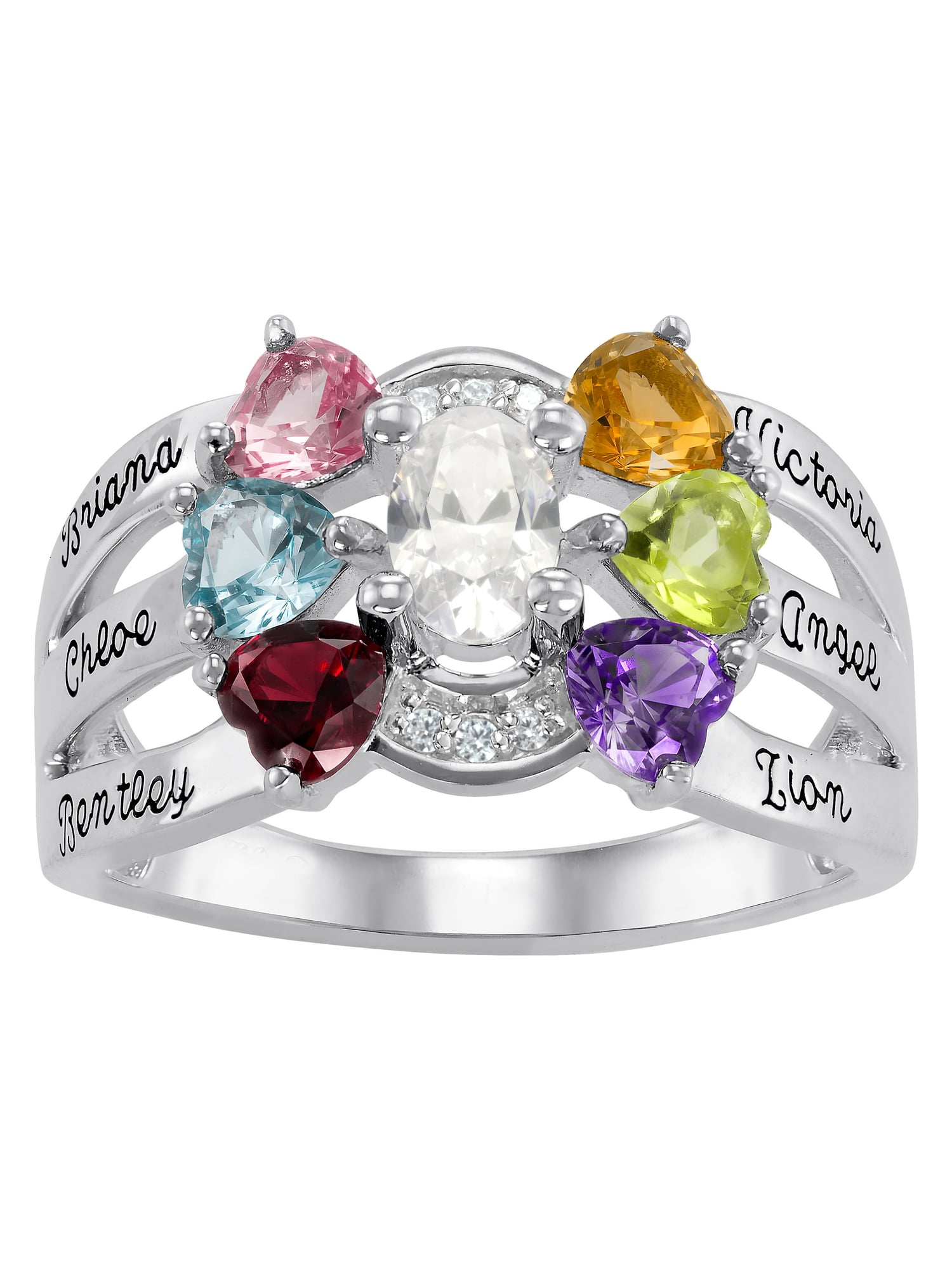 Personalized Men's Crest Cubic Zirconia Side Panel Class